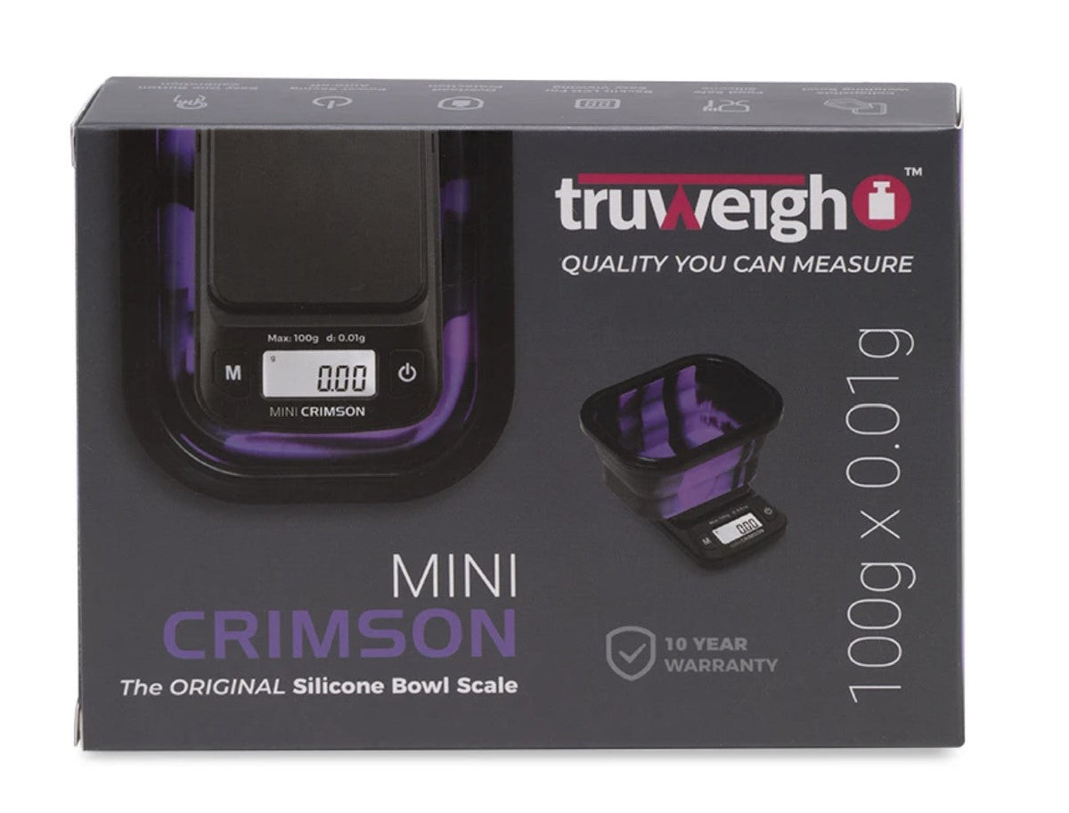 Truweigh Mini Crimson Collapsible Bowl Scale Cannabis Accessories Truweigh Black/Purple Tie-Dye  