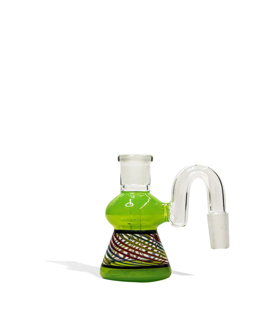 Multi Colored Glass Ash Catcher - 4 Inch Cannabis Accessories Lighter USA Green  