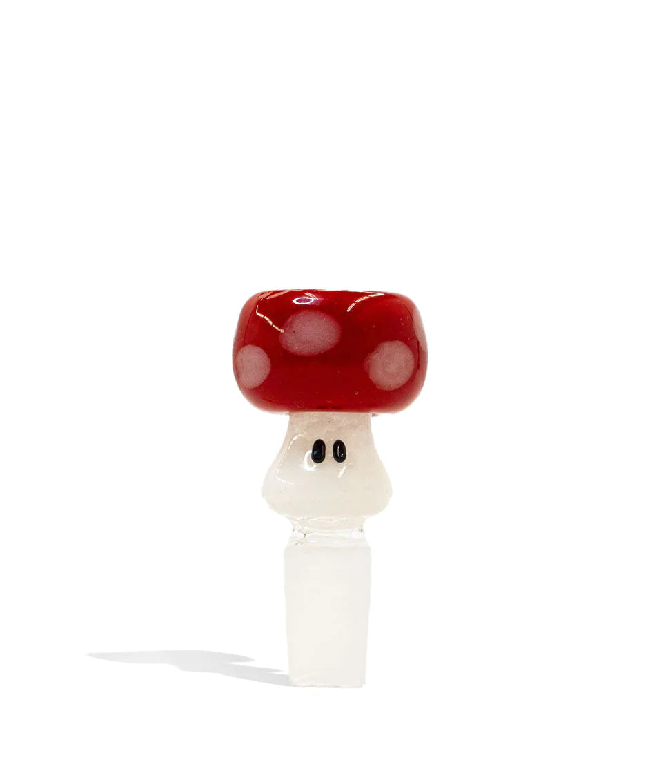 UV Red Mushroom 14mm Bowl - Empire Glassworks Cannabis Accessories Empire Glassworks   