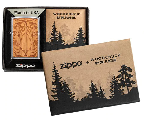 Zippo Lighter - Woodchuck Cherry Tiger Head Zippo Zippo   