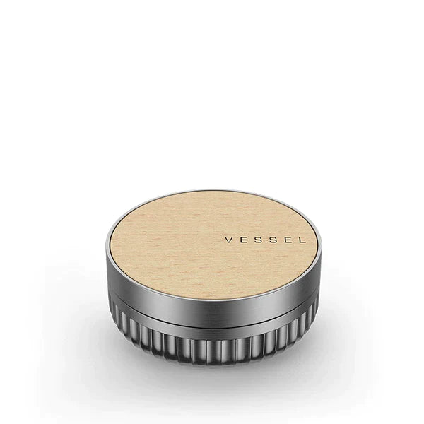 Vessel Mill - 3 Piece Aluminum Grinder Cannabis Accessories Vessel Beechwood  