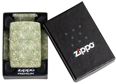 Zippo Lighter - All Over Cannabis Zippo Zippo   