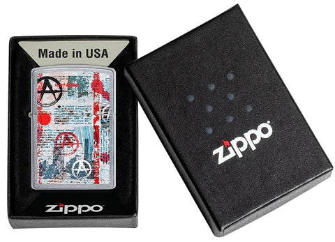 Zippo Lighter - Street Art Anarchy Zippo Zippo   