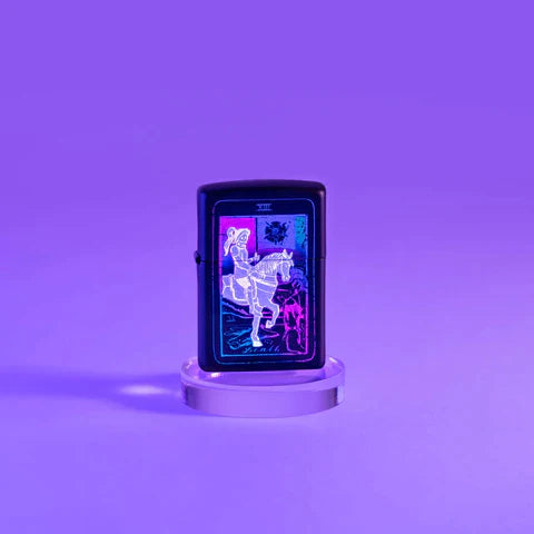 Zippo Lighter - Black Light Tarot Card Zippo Zippo   