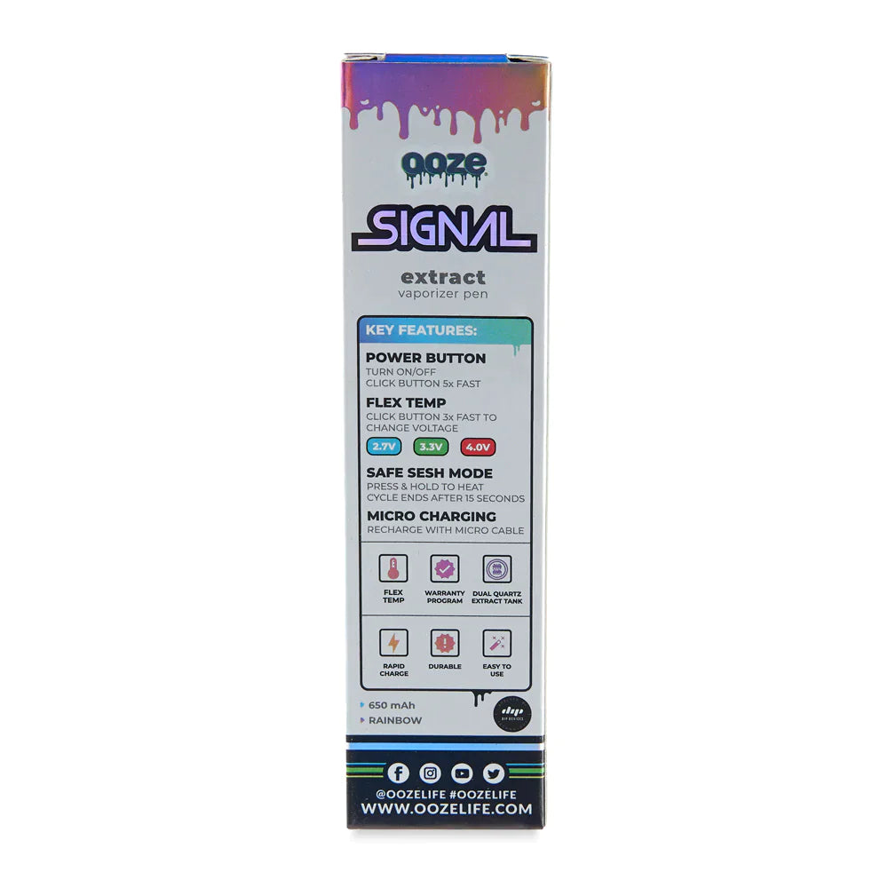 Ooze Signal 650 mAh Concentrate Vaporizer Pen Vaporizers Ooze   