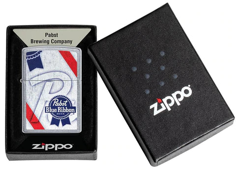 Zippo Lighter - Pabst Blue Ribbon Zippo Zippo   