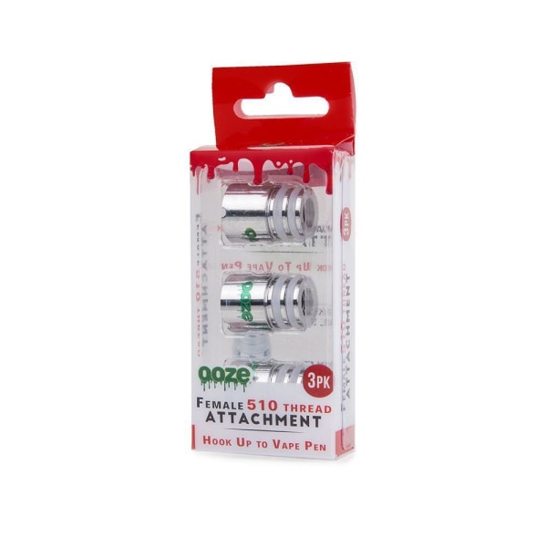 Ooze Male or Female 510 Thread Attachment Adapter 3Pc/Pk Vaporizers Ooze Female  