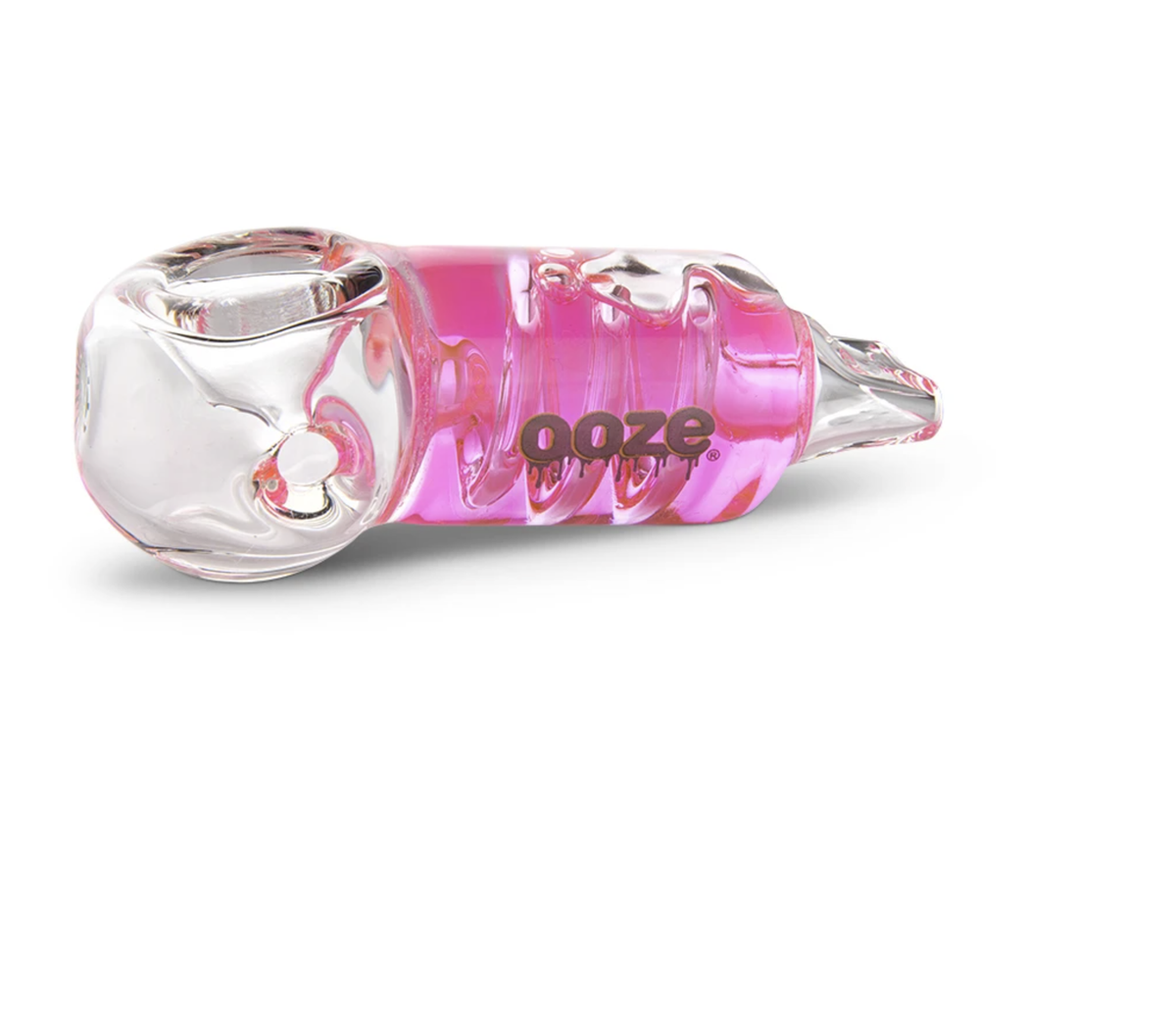 Ooze Cryo Glycerin Glass Bowl Cannabis Accessories Ooze Pink  