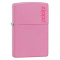 Zippo Lighter - Pink Matte with Zippo Logo Zippo Zippo   