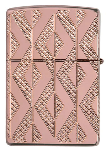 Zippo Lighter - Geometric Diamond Pattern Zippo Zippo   