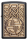 Zippo Lighter - Norse Emblem Black Matte Zippo Zippo   