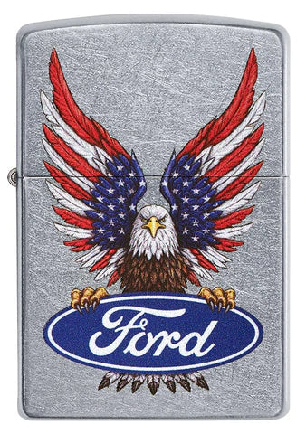 Zippo Lighter - Ford w/ Bald Eagle Zippo Zippo   