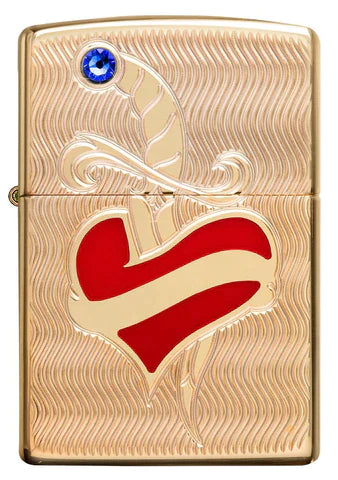 Zippo Lighter - Heart and Sword Zippo Zippo   