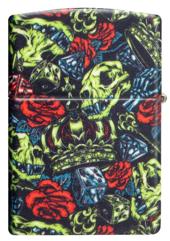 Zippo Lighter - Skull Crown Zippo Zippo   