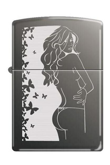 Zippo Lighter - Cindy Black Ice Zippo Zippo   