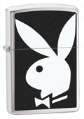 Zippo Lighter - Black / White Playboy Zippo Zippo   