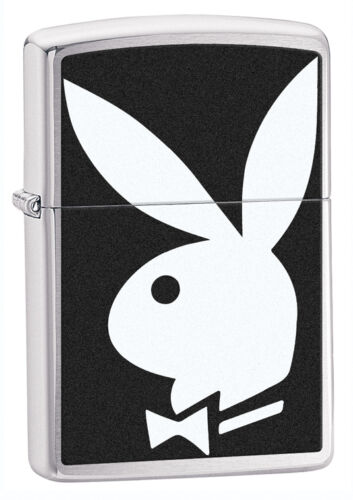 Zippo Lighter - Black / White Playboy Zippo Zippo   