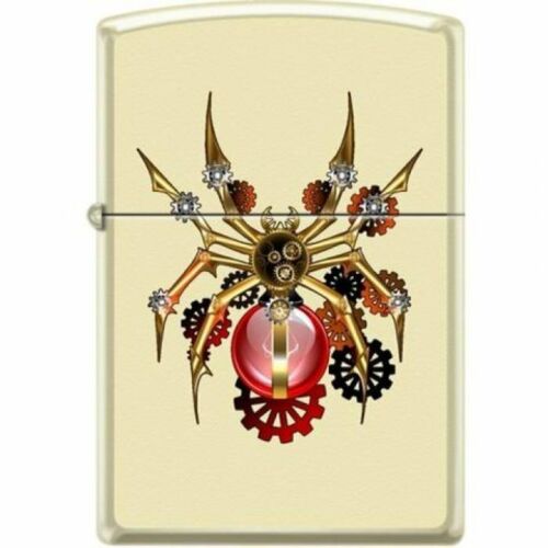 Zippo Lighter - Spider Steampunk Creme Matte Zippo Zippo   