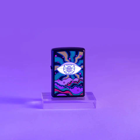 Zippo Lighter - Black Light Eye Design Zippo Zippo   