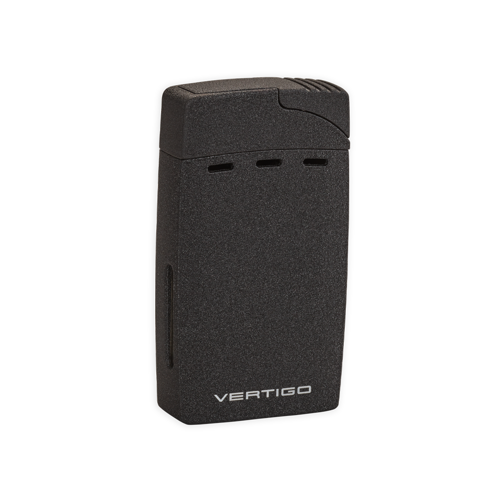 Vertigo Sickle Double Flame Lighter Lighter Vertigo Black Crackle  