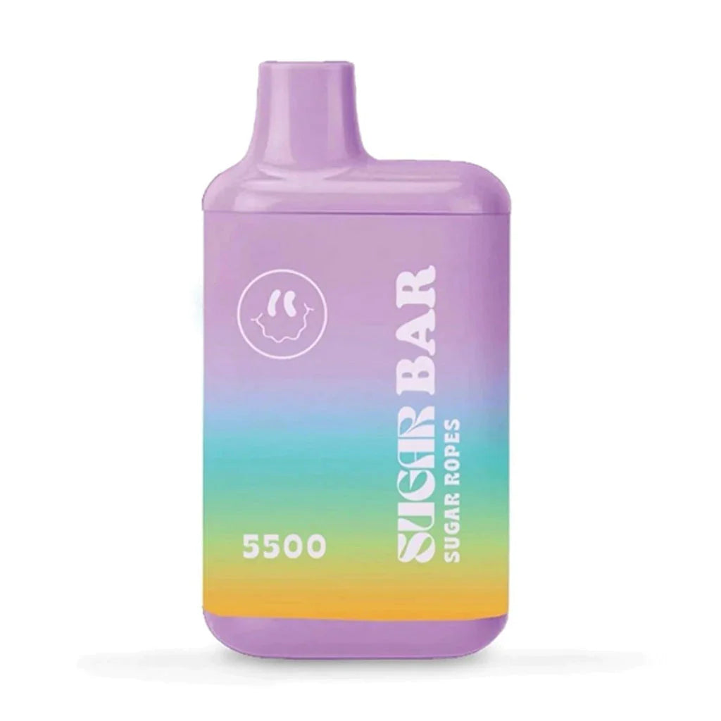 Sugar Bar 5500 Puff Disposable Vape Vape Juice Lighter USA Sugar Ropes  