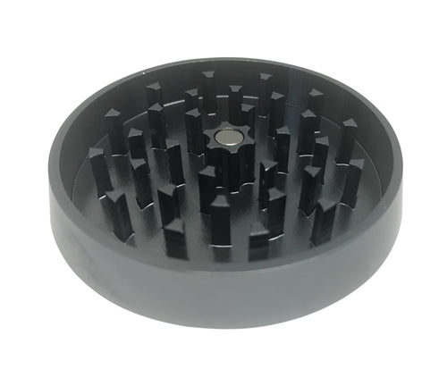 Hush Crush 2.5" 4-Piece Tiered-Towered Magnetized Herb Grinder - Gray Cannabis Accessories Hush Crush   