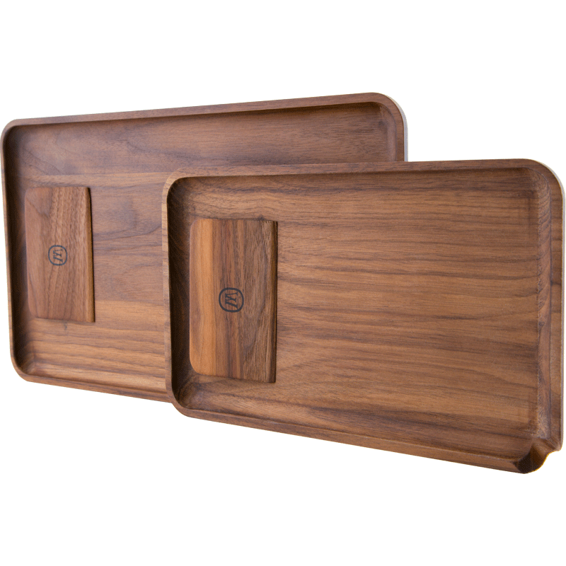 Marley Natural Wooden Rolling Tray w/ Scraper Cannabis Accessories Marley Natural   