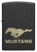 Zippo Lighter - Ford Mustang Black Crackle Zippo Zippo   