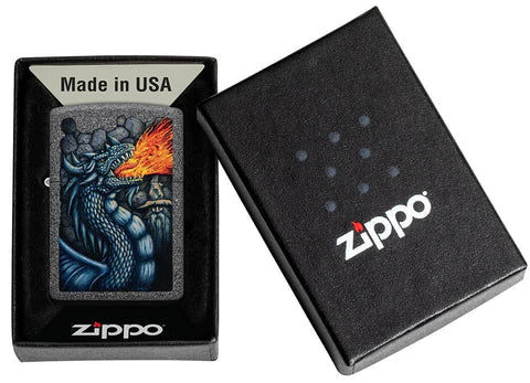 Zippo Lighter - Fiery Dragon Zippo Zippo   
