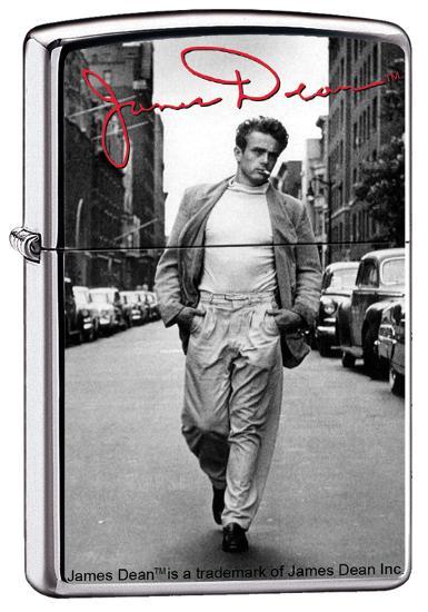 Zippo Lighter - James Dean Street High Polish Chrome Zippo Zippo   