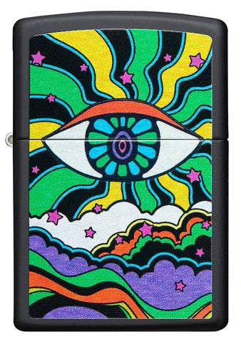 Zippo Lighter - Black Light Eye Design Zippo Zippo   