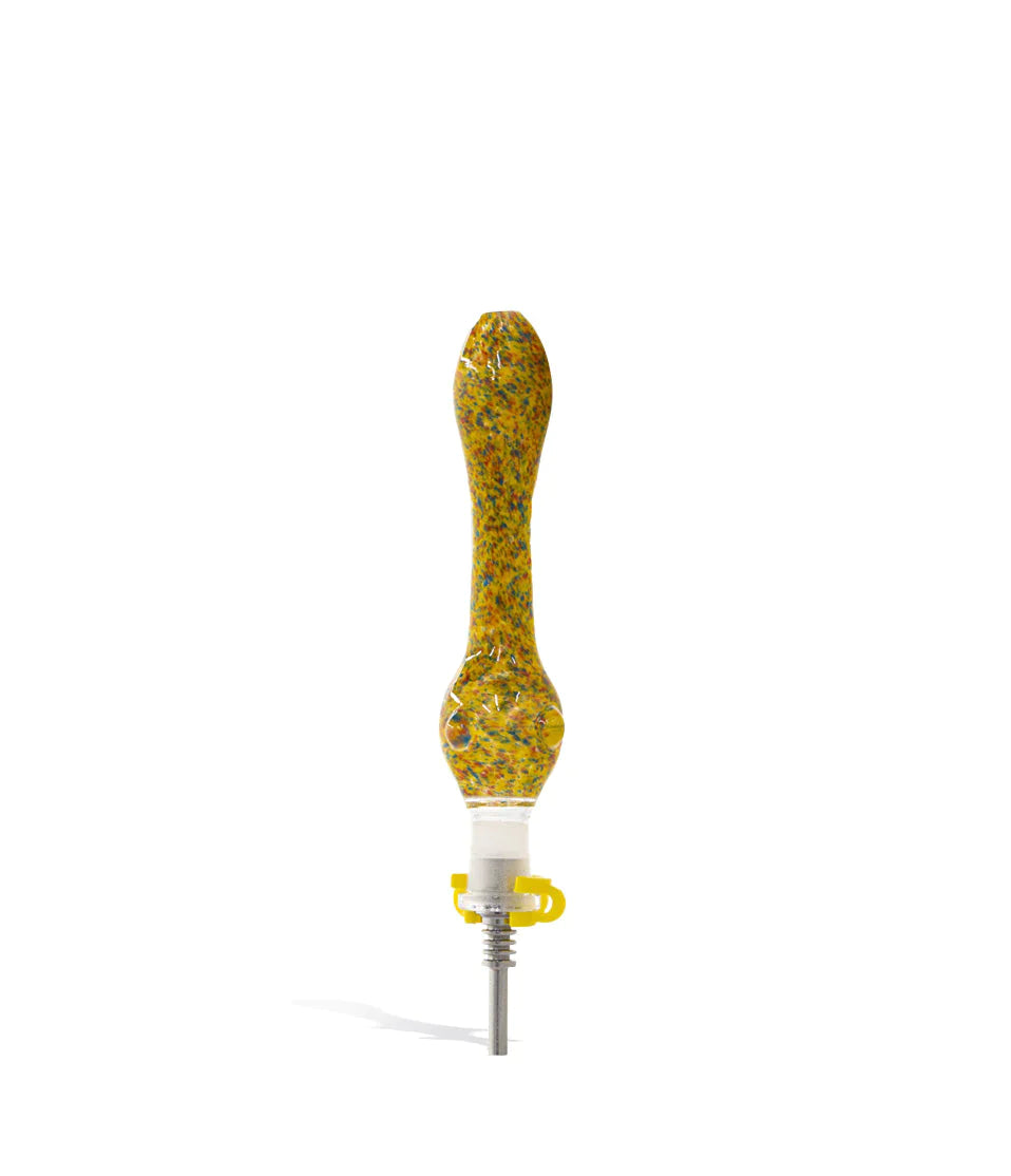 Colored Glass Honey Straw w/ 10mm Stainless Steel Tip Cannabis Accessories Lighter USA   