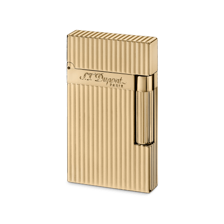 S.T. Dupont Ligne 2 Gold/Brass Finishes Lighter S.T. Dupont Yellow Gold Montparnasse Vertical Lines  