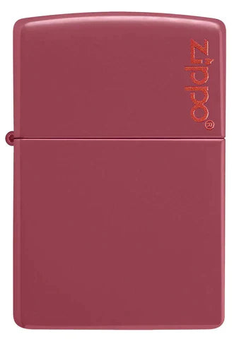 Zippo Lighter - Red Brick w/ Zippo Logo Zippo Zippo   