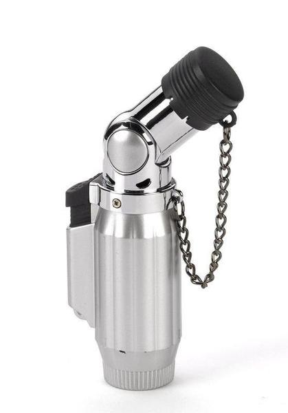 Vertigo Intimidator Quadruple Torch Lighter Lighter Vertigo Brushed Chrome & Chrome  