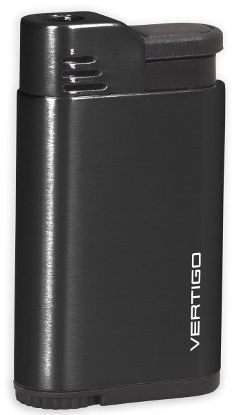 Vertigo Attache Single Jet Flame Lighter Lighter Vertigo Anodized Black  