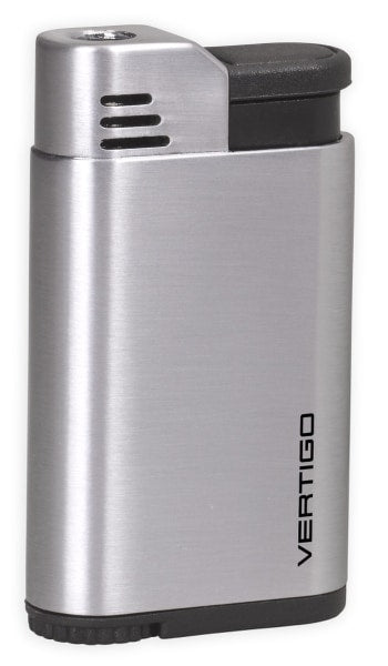 Vertigo Attache Single Jet Flame Lighter Lighter Vertigo Brushed Chrome  