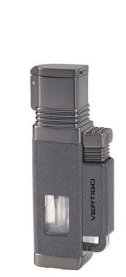 Vertigo Churchill Quadruple Torch Lighter Lighter Vertigo Metallic Gray & Gunmetal  