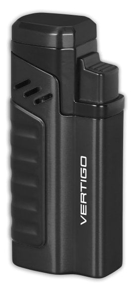 Vertigo Renegade Quad Torch Lighter w/ Punch Lighter Vertigo Black  