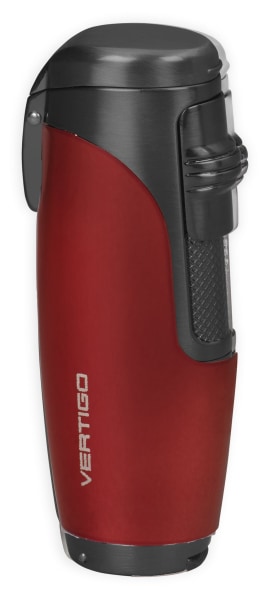 Vertigo Titan Triple Torch Lighter w/ Cigar Punch Lighter Vertigo Red & Black  