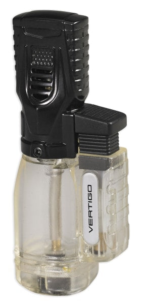 Vertigo Venom 2 Triple Torch Lighter Lighter Vertigo Clear & Black  