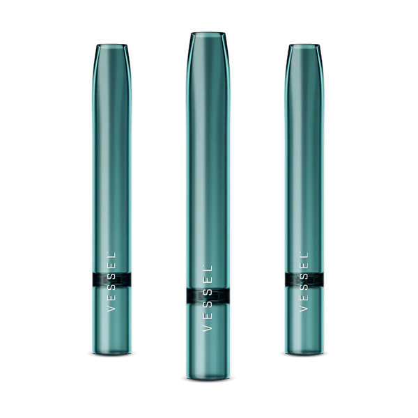 Vessel Air Glass One Hitters - 3 Pack Cannabis Accessories Vessel Emerald  