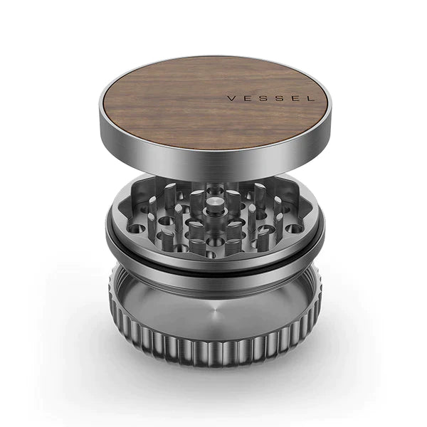Vessel Mill - 3 Piece Aluminum Grinder Cannabis Accessories Vessel   