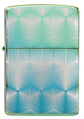 Zippo Lighter - Teal Pattern Zippo Zippo   