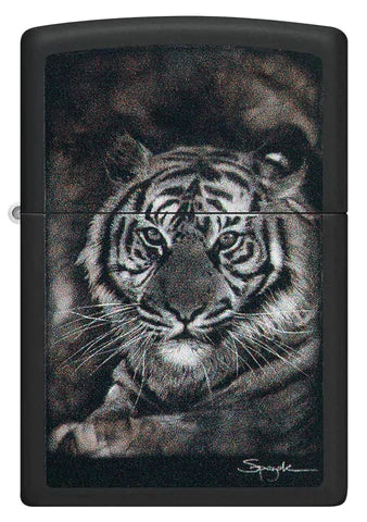 Zippo Lighter - Spazuk Tiger Fire Painting Zippo Zippo   