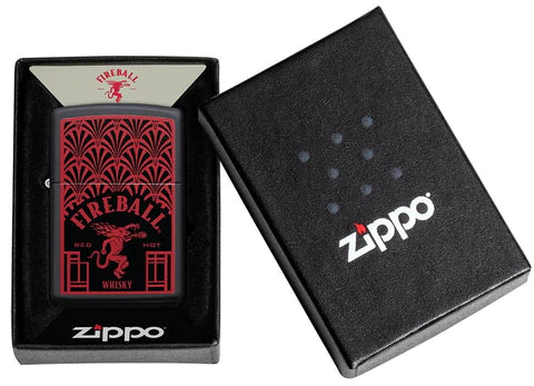 Zippo Lighter - Fireball Red Hot Whisky Zippo Zippo   