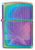 Zippo Lighter - Multi Color Cannabis Zippo Zippo   