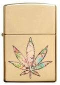 Zippo Lighter - Pot Leaf Fusion Design Zippo Zippo   