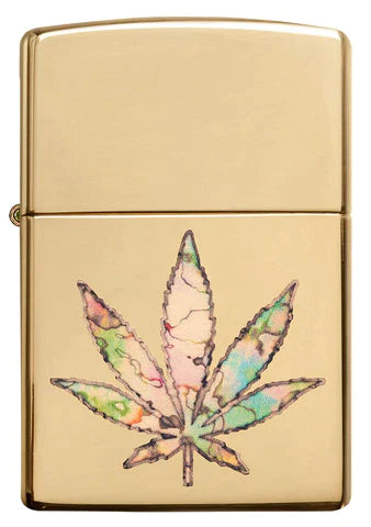 Zippo Lighter - Pot Leaf Fusion Design Zippo Zippo   