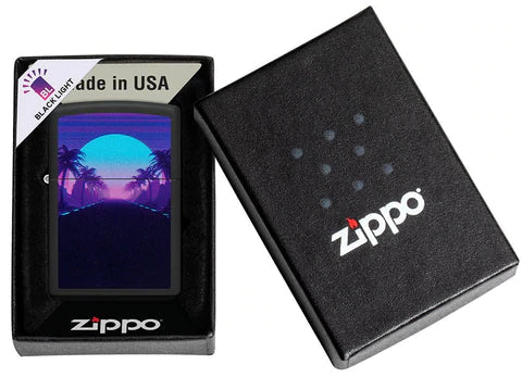 Zippo Lighter - Sunset Black Light Zippo Zippo   